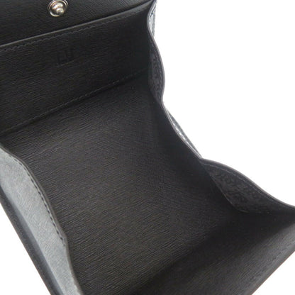 Dunhill Leather Black Coin Case Purse Wallet 1360