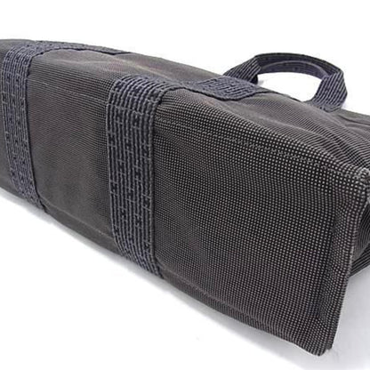 Hermes Herms Air Line Tote Mm Gray Canvas Bag
