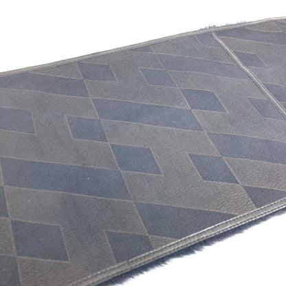 Hermes Leather Fur Shawl Stole Scarf