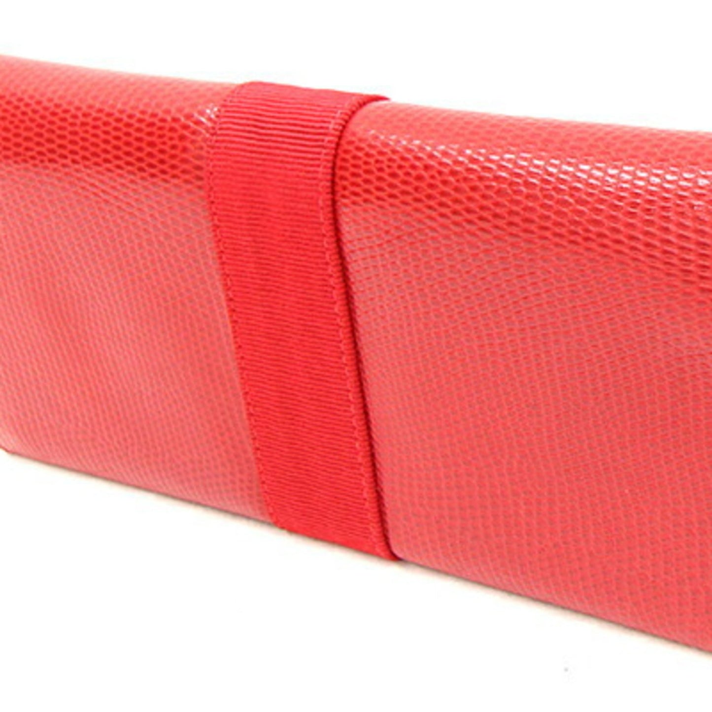 Salvatore Ferragamo Vara 22 3059 Bi-Fold Long Wallet Red Leather Ribbon