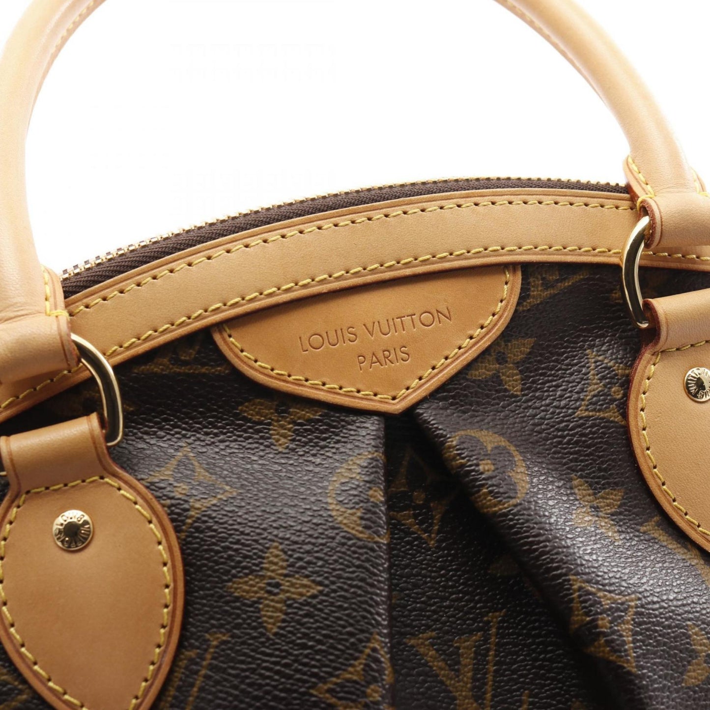 Louis Vuitton Tivoli Pm Monogram Handbag Bag Coated Canvas Leather