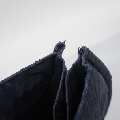 Hermes Herms Foule Tote Canvas Navy Bag