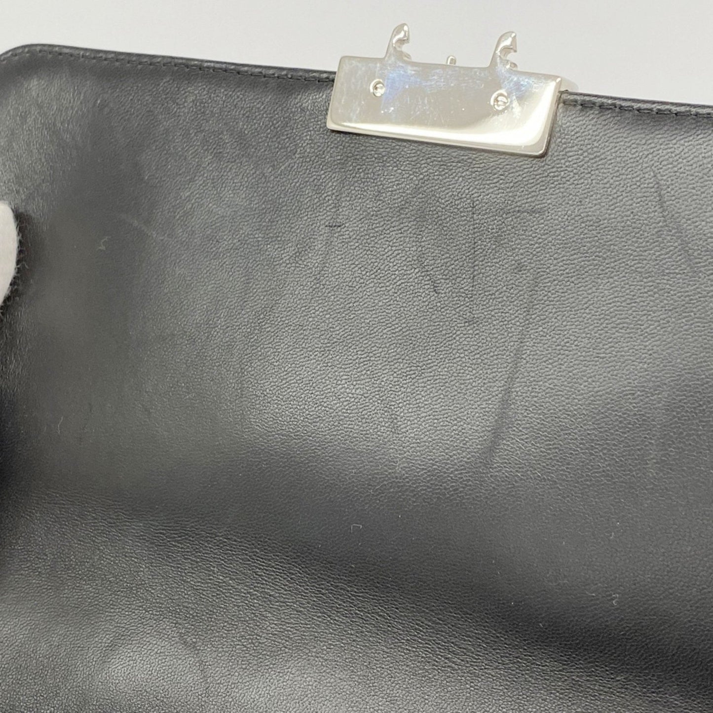 Christian Dior Cannage Miss Shoulder Bag In Black Leather