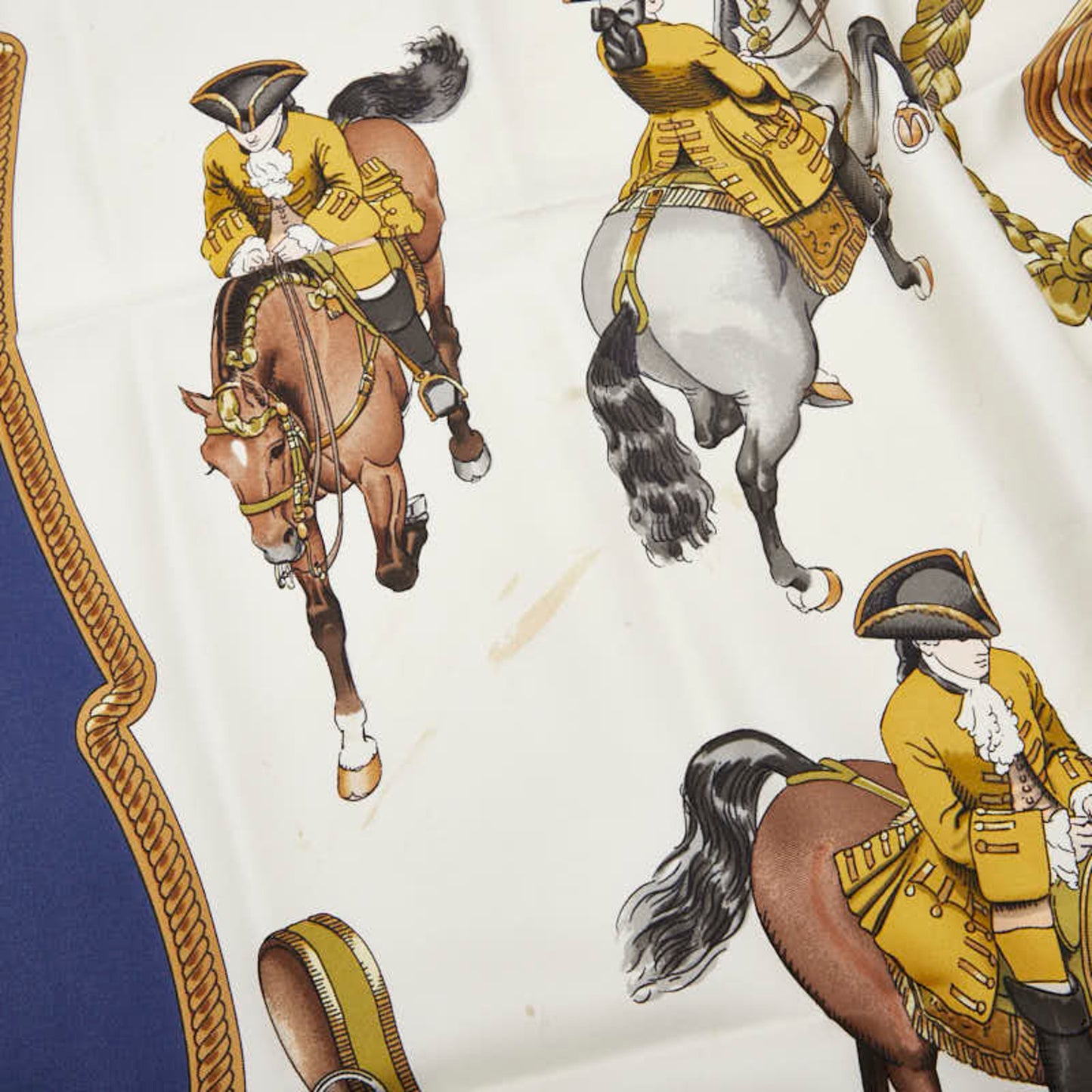 Hermes Herms Carr 90 Reprise Horse Riding Scene Scarf