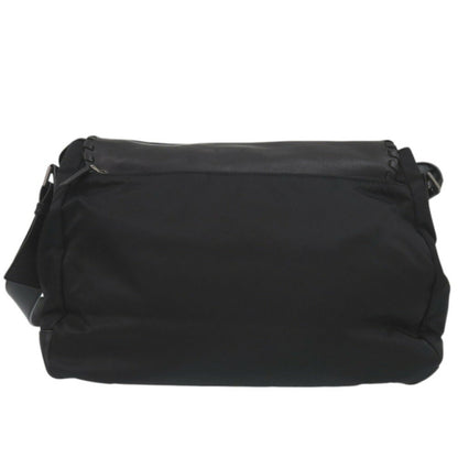 Prada Bag Bt0582 Shoulder Leather Nylon Nero 1191Prada