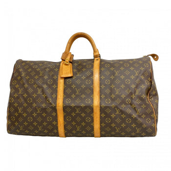 Louis Vuitton Monogram Keepall 60 Boston Bag M41422 Brown