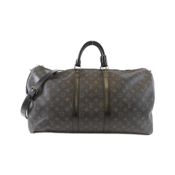 Louis Vuitton Monogram Eclipse Keepall Bandouliere 55Cm M40605 Boston Bag