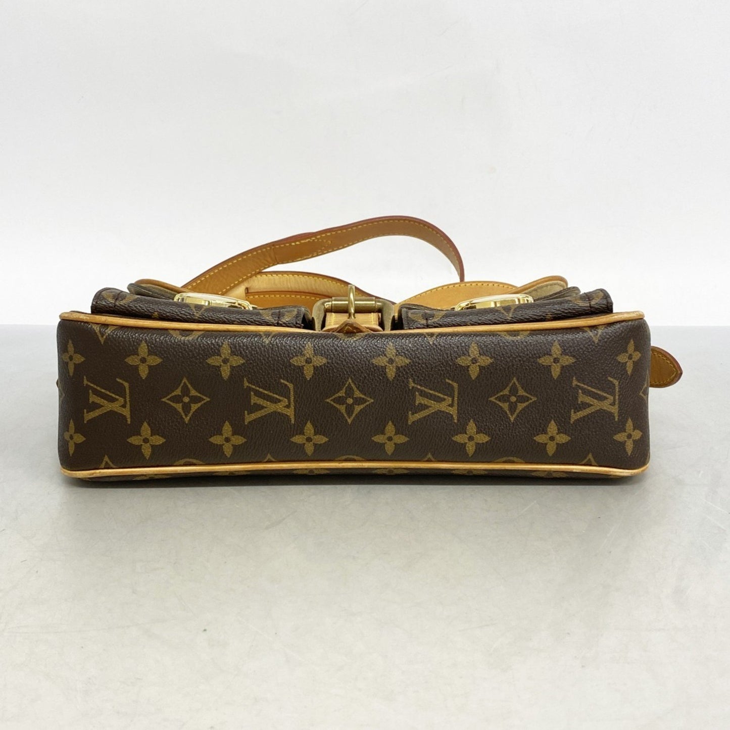 Louis Vuitton Monogram Hudson Shoulder Bag M40027 Brown
