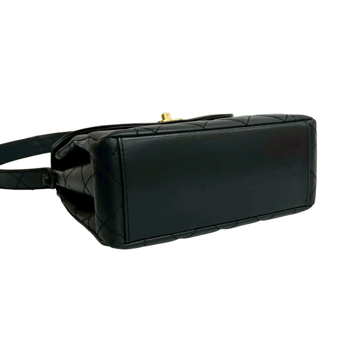 Chanel Diana Flap Matelasse Coco Lambskin Semi-One Shoulder Bag