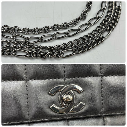 Chanel Chocobar Handbag In Black Lambskin