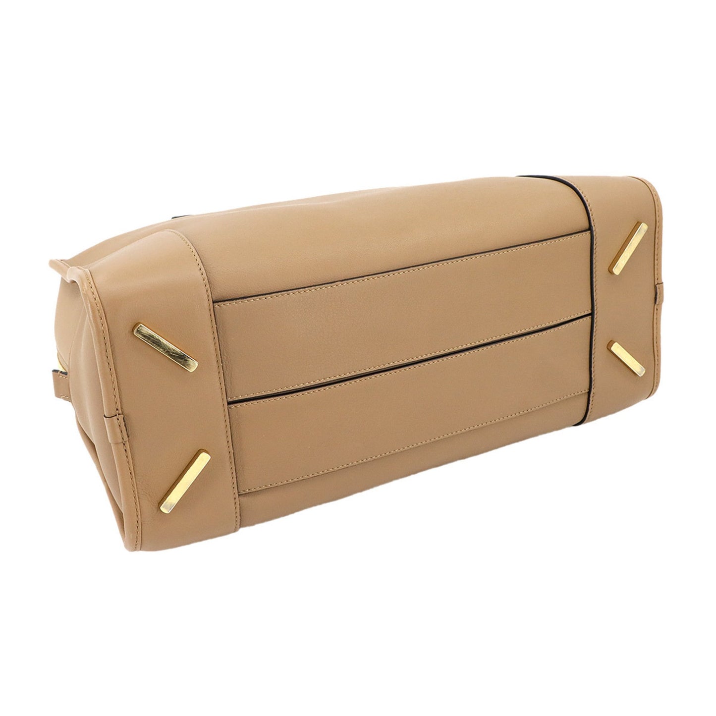 Loewe Amazona 36 2-Way Handbag/Shoulder Bag In Brown Leather