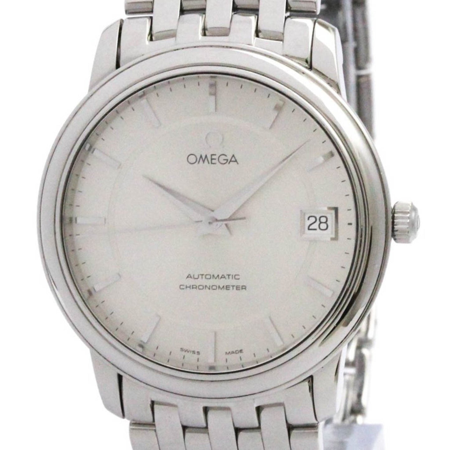 Omega De Ville Prestige Steel Automatic Mes Watch 4500.31 Polished