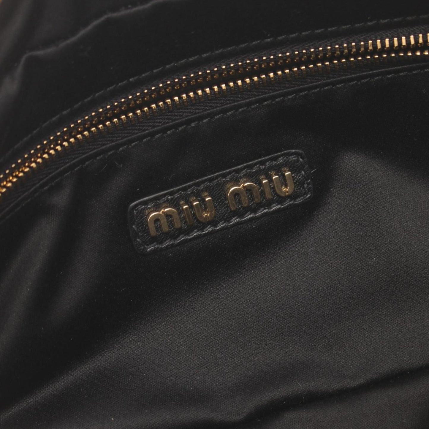 Miu Miu Miu Matelasse Second Bag Clutch Leather