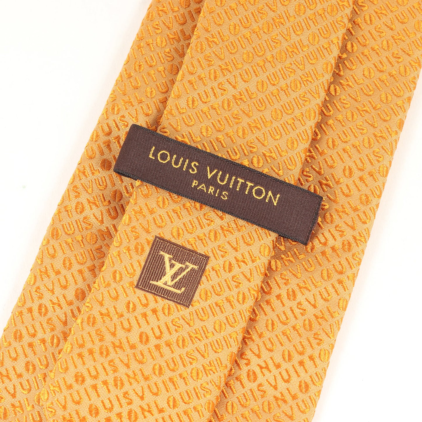 Louis Vuitton Silk Cravate Gold Tie For Men