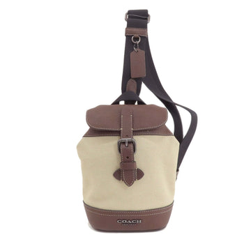 Coach Ch074 Padson Small Body Bag Canvas Leather