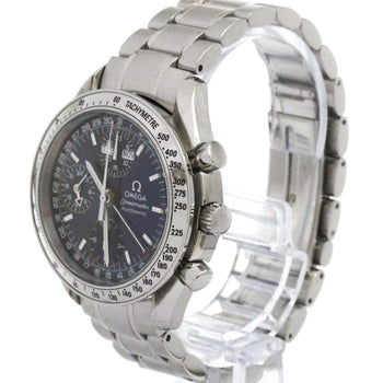 Omega Speedmaster Triple Date Steel Automatic Watch 3523.80 Polished