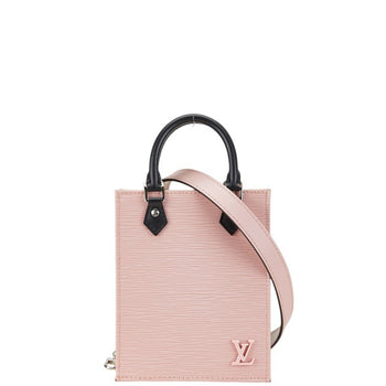 Louis Vuitton Epi Petite Sac Plat Handbag Shoulder Bag M69575 Rose Ballerine Leather