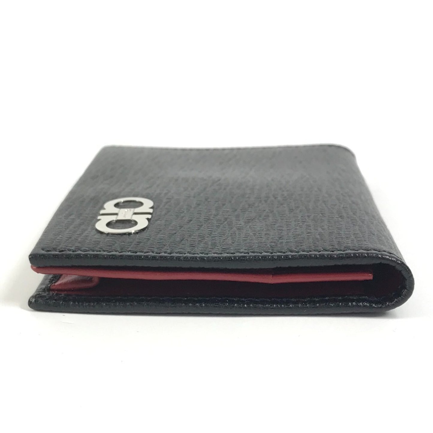 Salvatore Ferragamo Gancini Logo Business Card Holder