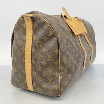 Louis Vuitton Monogram Keepall Bandouliere 50 Boston Bag M41416 Brown