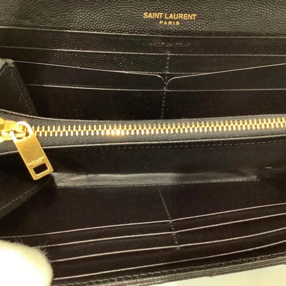 Yves Saint Laurent Saint Laurent Paris Caviar Quilted Long Flap Wallet