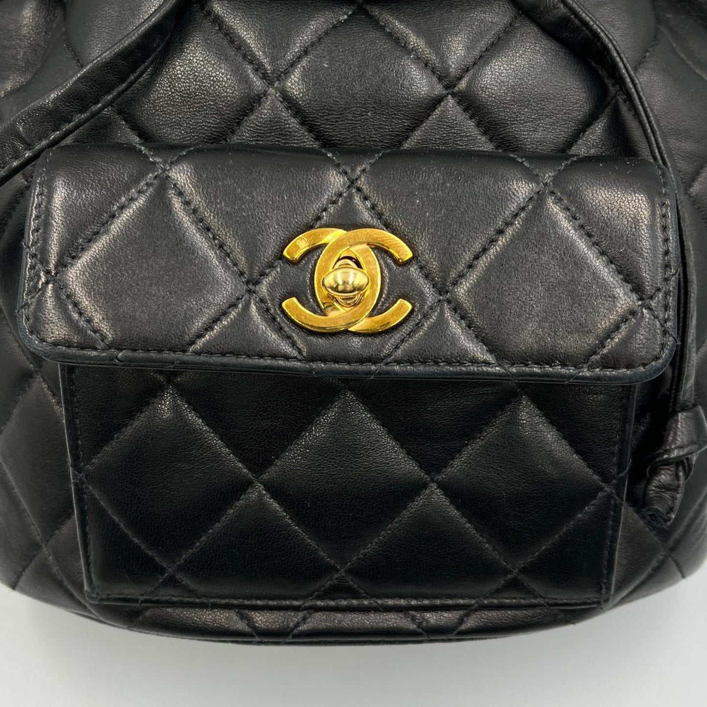 Chanel Douma Matelasse Backpack/Daypack With Gold Hardware