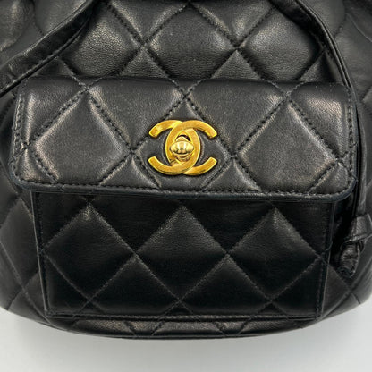 Chanel Douma Matelasse Backpack/Daypack With Gold Hardware