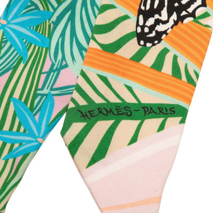 Hermes Herms Twilly Jaguar Quetzal Scarf
