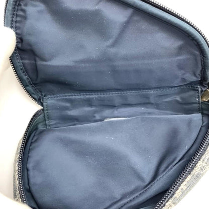 Dior Pouch Navy Blue Canvas Trotter Saddle