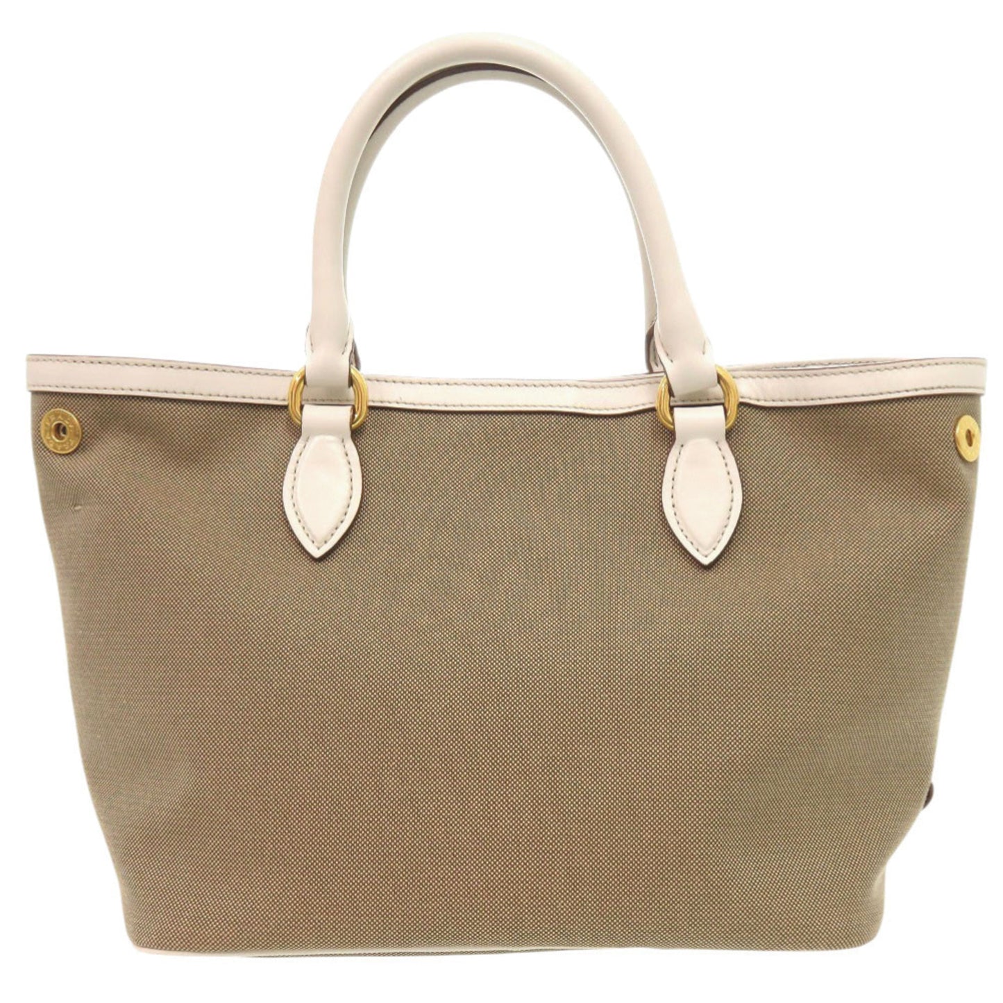 Like New Prada Logo Jacquard 1Ba172 Leather Corda Talc Beige White Shoulder Bag 0780 Prada