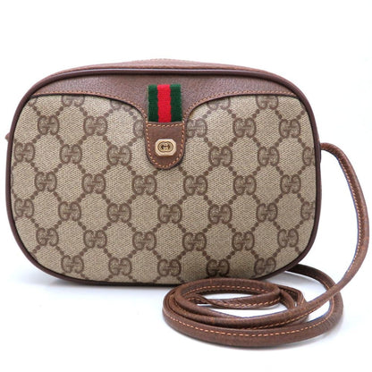 Gucci Gg Plus Sherry Line Old Gucci 007.58.6112 Shoulder Bag In Supreme Canvas And Leather