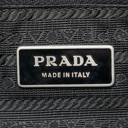 Prada Tessuto Shoulder Bag With Triangle Logo Plate