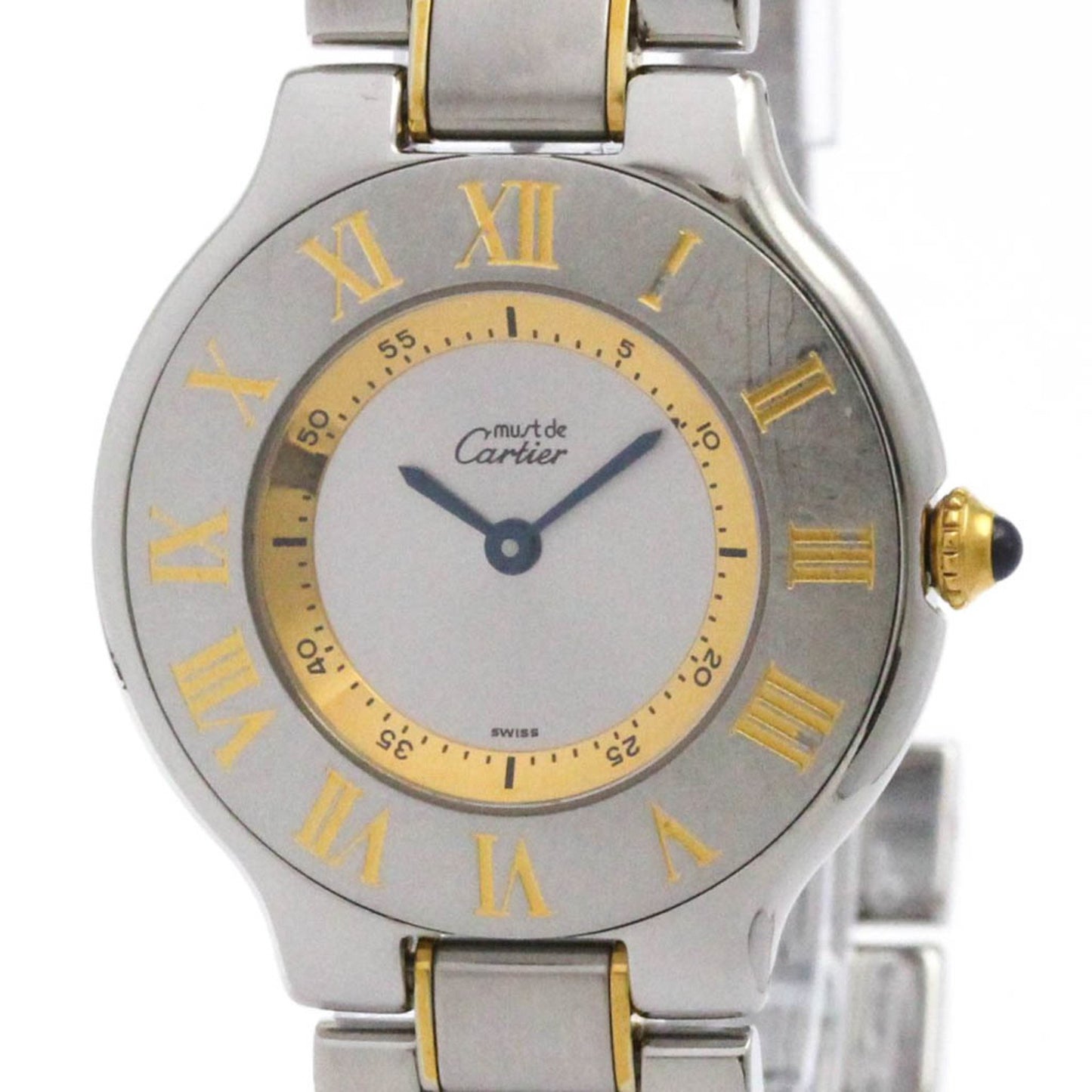 Cartier Must 21 Gold Plated Steel Quartz