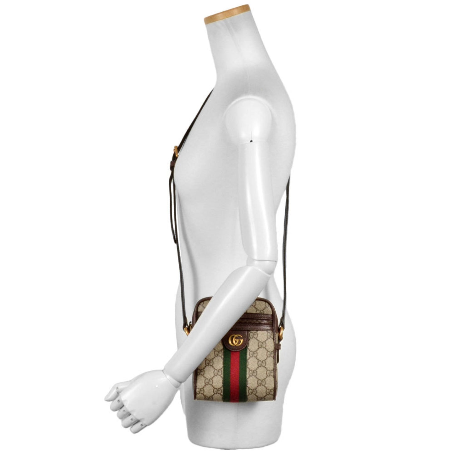 Gucci Ophidia Shoulder Bag Gg Supreme Canvas 598127 Beige