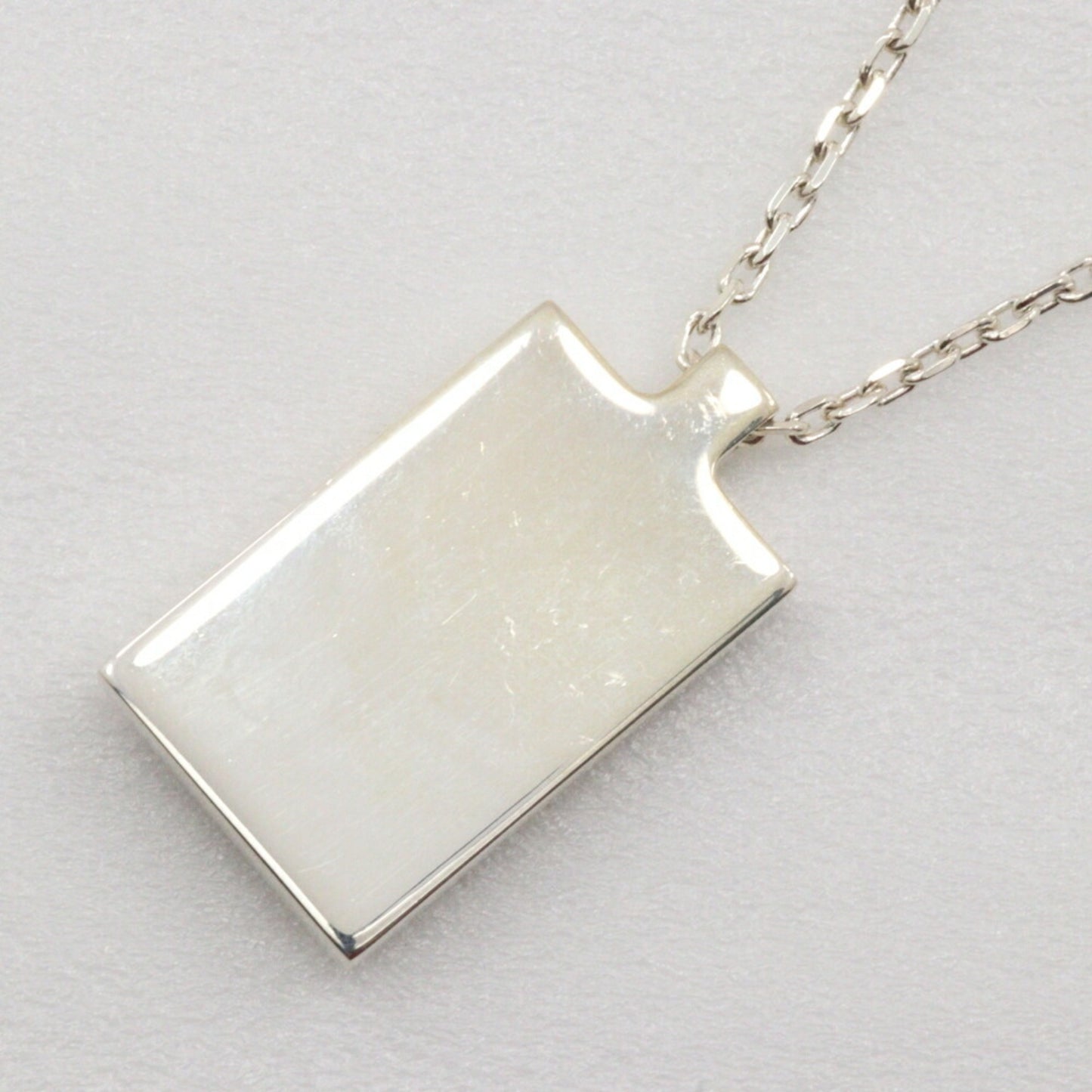 Gucci G Mark Necklace Plate Silver 925 Approx. 21.0G
