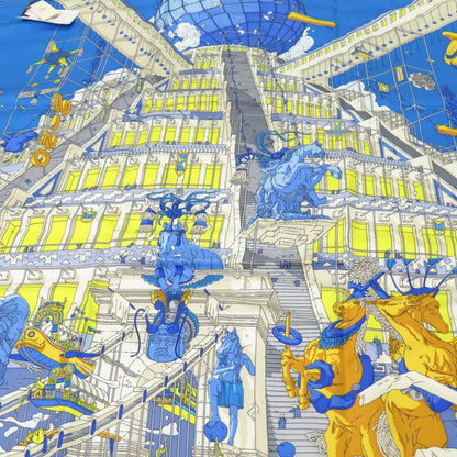 Like New Herms Carr 90 "The Legend Of The Winged Horse" La Legende Du Cheval A Plumes Twill