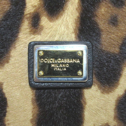 Dolce & Gabbana Leopard Print Pony Tote Bag