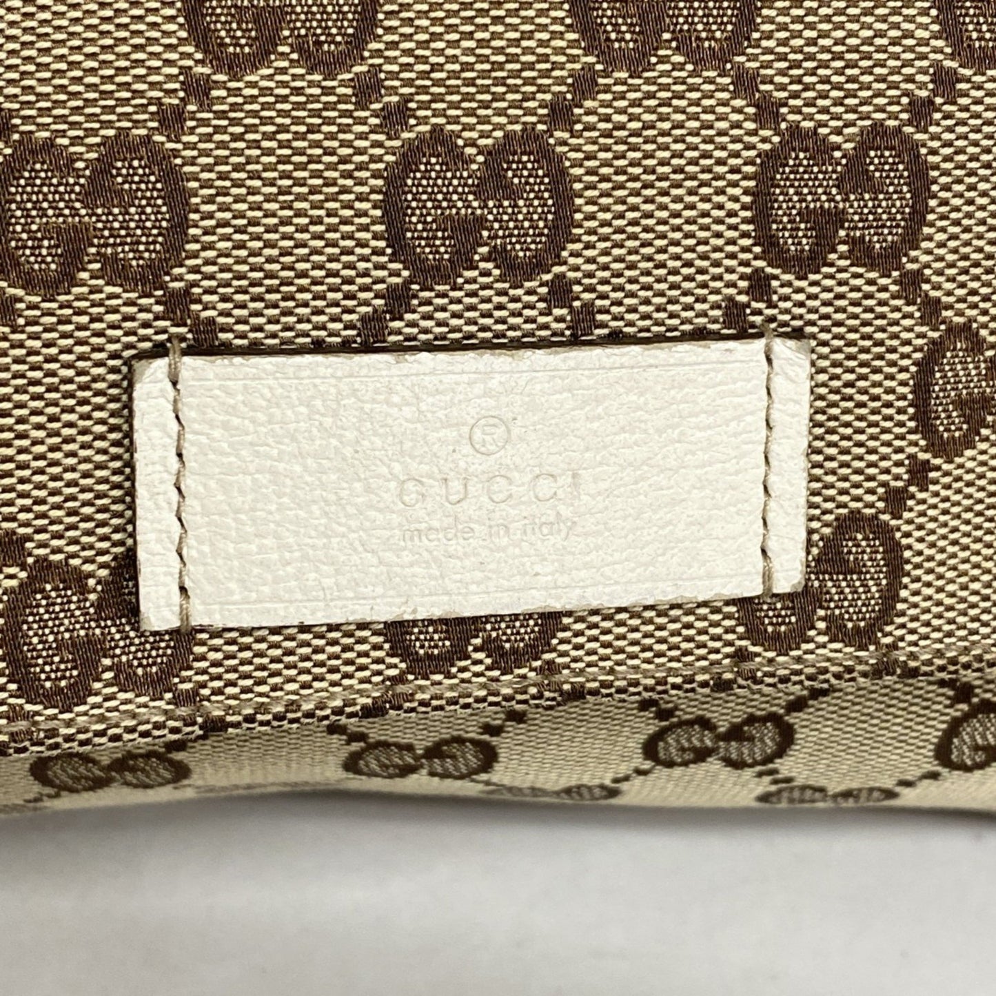 Gucci Gg Canvas Shoulder Bag 146236 Brown White