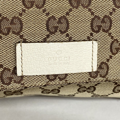 Gucci Gg Canvas Shoulder Bag 146236 Brown White