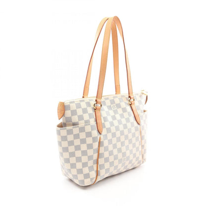 Louis Vuitton Louis Vuitton Totally Pm Tote Bag Coated Canvas Leather Damier Azur
