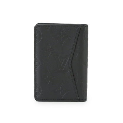 Louis Vuitton Monogram Shadow Organizer De Poche Card Case In Black Leather With Rfid Holder