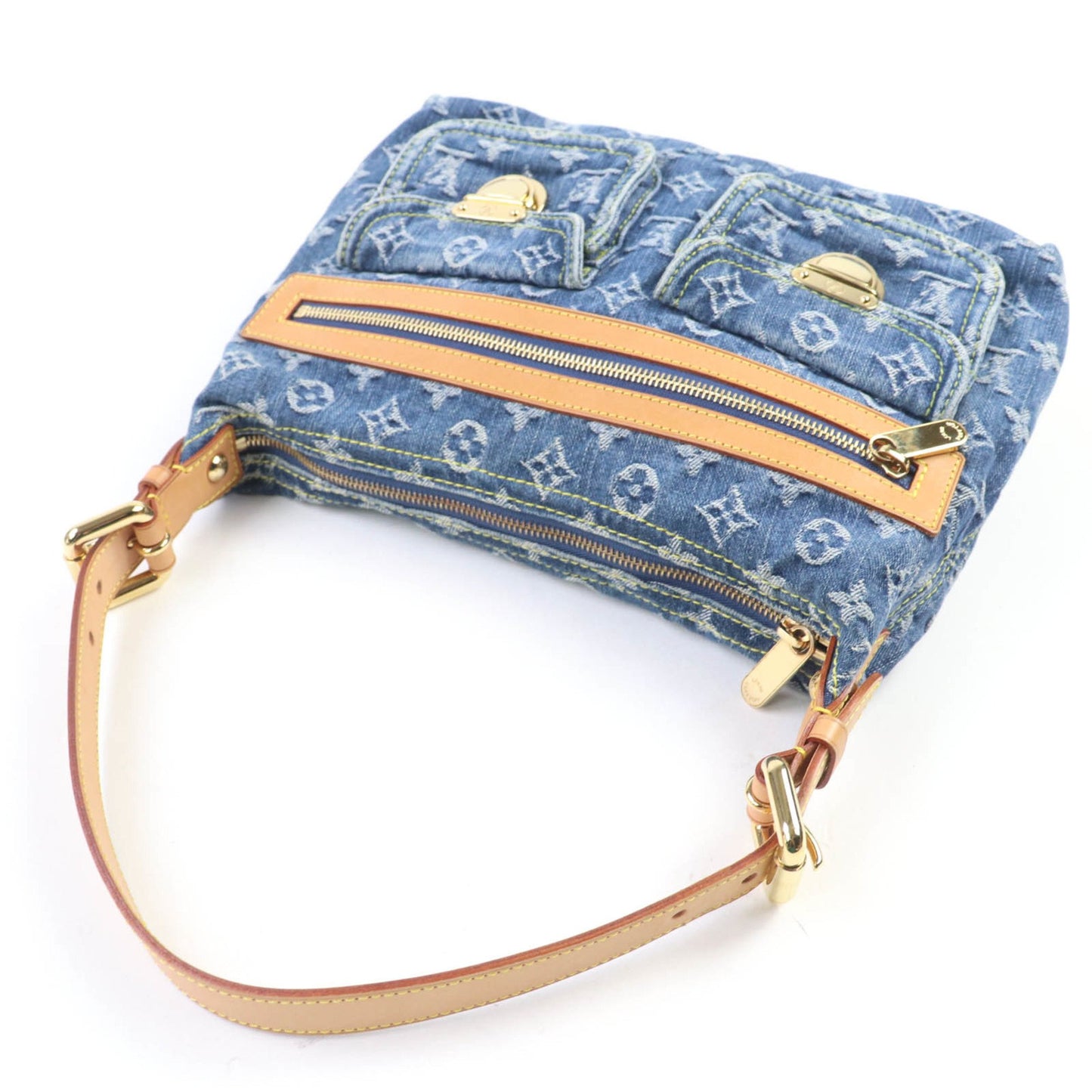 Louis Vuitton M95049 Monogram Denim Baggy Pm Handbag