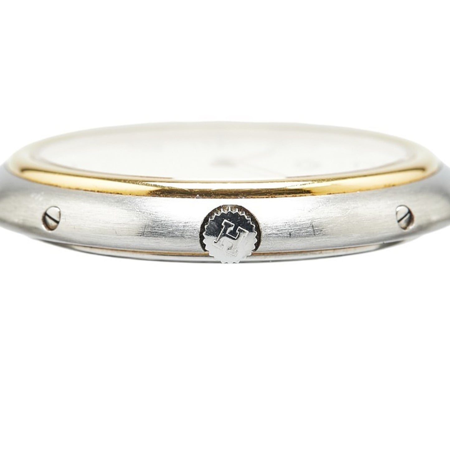 Hermes Profile Watch Quartz White Dial Stainless Steel