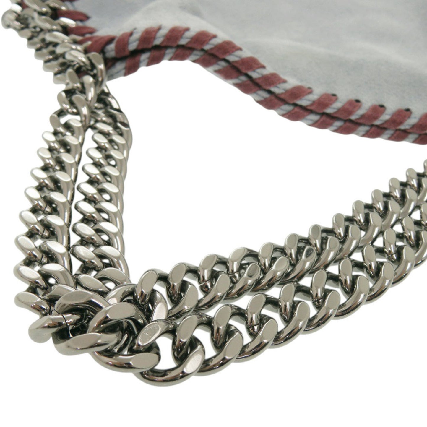 Stella Mccartney 2-Way Falabella Polyester Light Blue Chain Shoulder Bag 0241