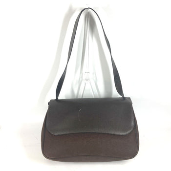 Hermes Sac Colorado Gm Flap Bag Shoulder Canvas Leather