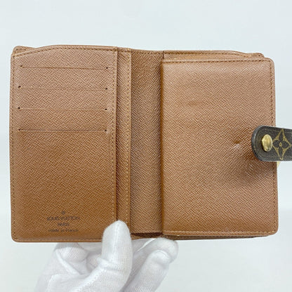 Louis Vuitton Monogram Porte Monnaie Bi-Fold Wallet M61663 Brown