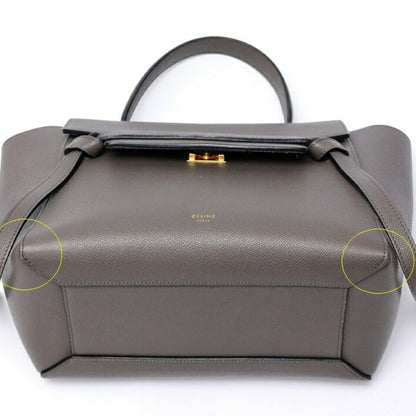 Celine Belt Bag Micro 189153Zva.10Dc 18015 Grained Calfskin Grey S-158435