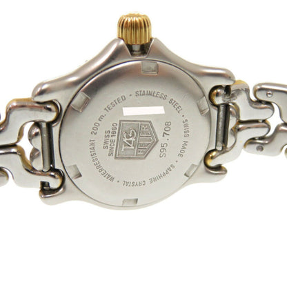 Tag Heuer Cell Series S95.708 Ss Ivory Quartz Watch Silver Gold 0395Tag Heuer