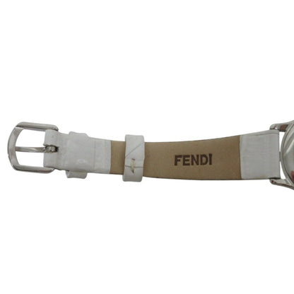 Fendi Shell Dial 12P Diamond Watch 25000L White