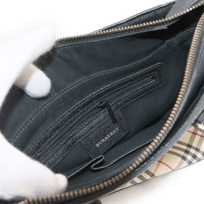 Burberry Nova Check Handbag In Canvas And Leather