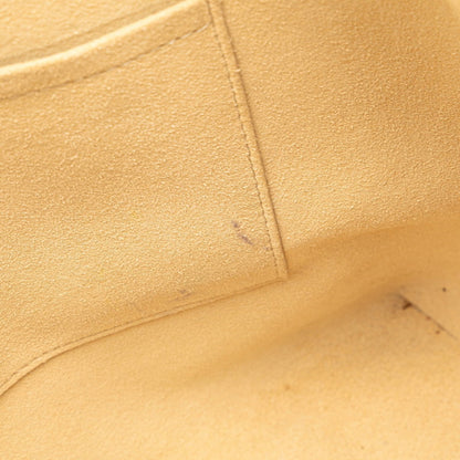 Louis Vuitton Damier Azur Hampstead Mm Shoulder Bag Tote N51206 White Leather